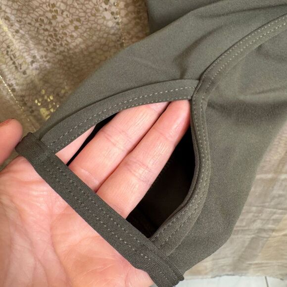 Nike Olive Green Yoga Training High Rise 7/8 Athletic Leggings Small EUC - Picture 8 of 11